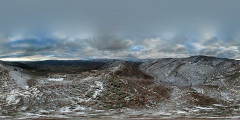 Miniatura Vista Invernale Aerea